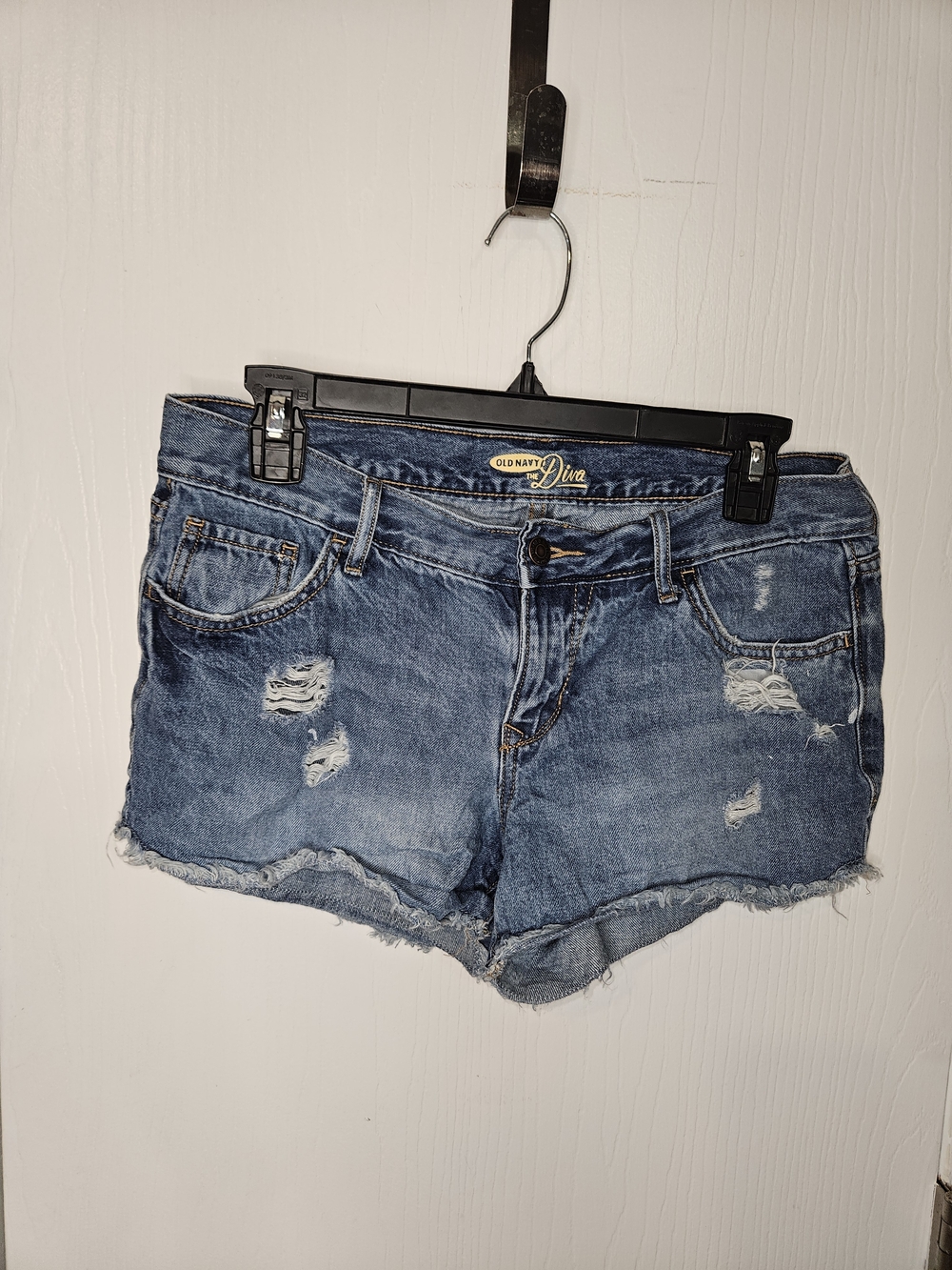 Old Navy Blue Distressed Denim Shorts